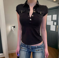 W.014 — CONTROL
Zip Polo Top