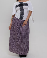 W.012 — HARMONY
Gathered Gingham Skirt
