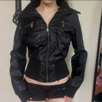 W.009 — SHADOW
Cropped Zip Jacket