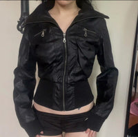 W.009 — SHADOW
Cropped Zip Jacket